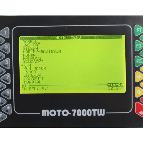 Дисплей 2 программного обеспечения блока развертки Мото 7000ТВ всеобщий