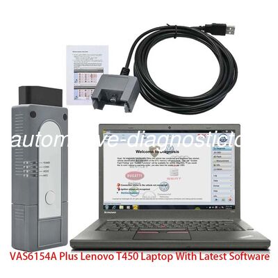 Хорошая цена. Оригинальный диагностический инструмент VAG VAS6154A Plus с ноутбуком готов к работе онлайн
