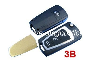 Хорошая цена. Kia новое Carens доработал дистанционную ключевого кнопку пробелов 3 случая/ключа с металлом батареи онлайн