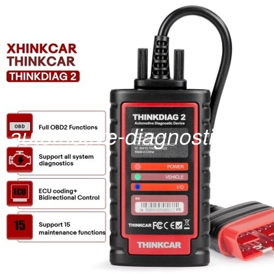 Хорошая цена. 2025 THINKCAR Thinkdiag2 Все системы Диагностический инструмент Авто VIN ECU Кодирование 15+ Функция перезагрузки Один год бесплатное обновление онлайн