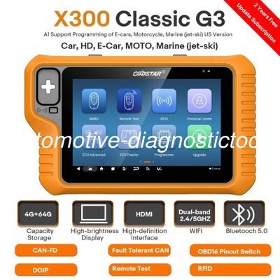 Хорошая цена. Программатор ключей OBDSTAR X300 Classic G3 2026 года онлайн