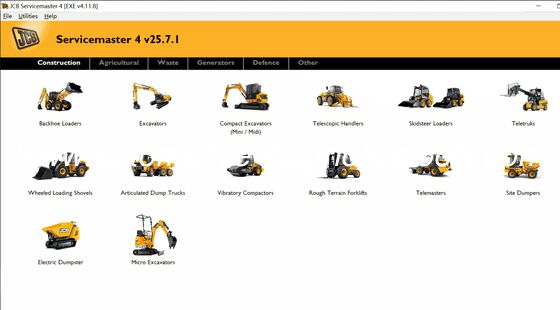 Хорошая цена. [ 25.7 выпуск ]JCB ServiceMaster 4 v25.07 Диагностическое ПО онлайн